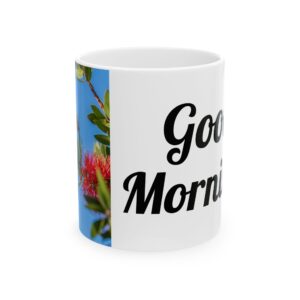 Ceramic Mug 11oz. Hummingbird in flght.