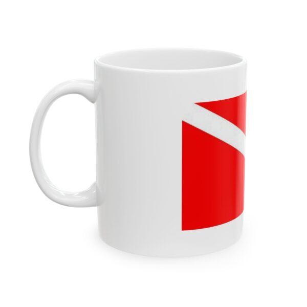 Ceramic Mug 11oz. Dive Flag - Image 3