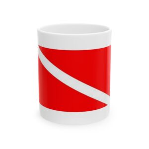 Ceramic Mug 11oz. Dive Flag